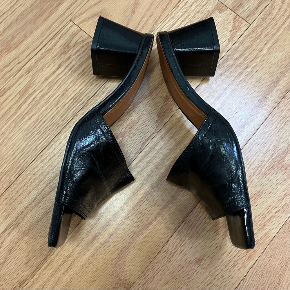 L’Intervalle Black Patent Leather Mule Sandal - Picture 5 of 10